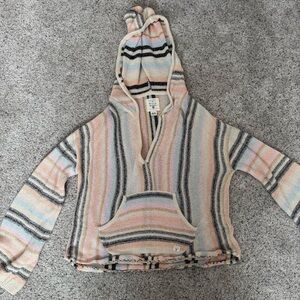 Striped Multicolor Hooded Sweater